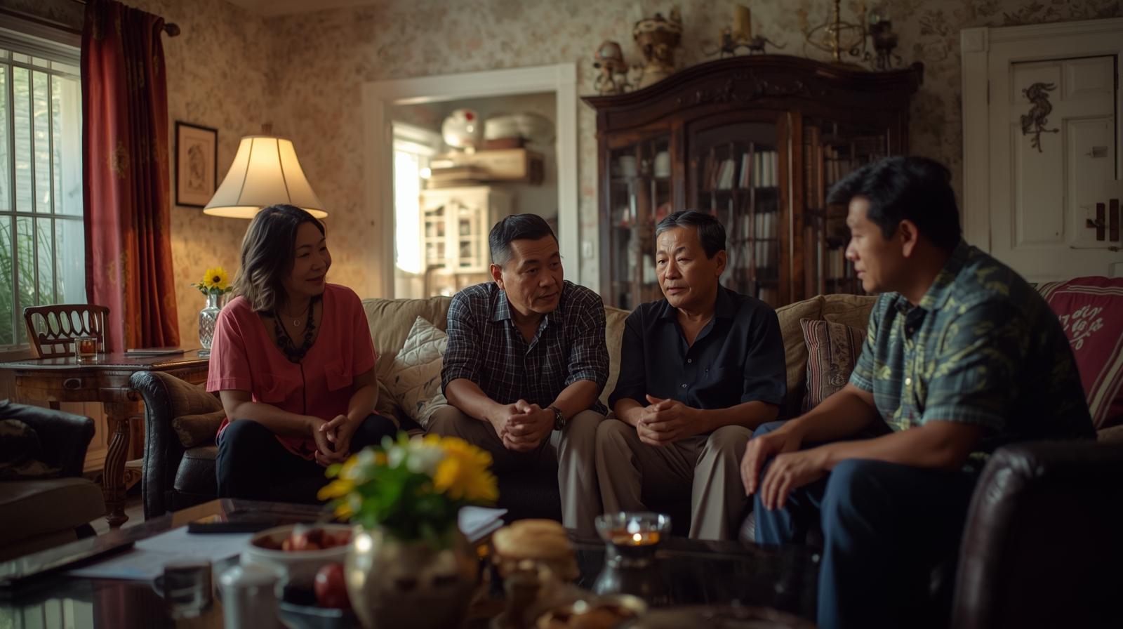 Family planning a dignified funeral on a budget at home