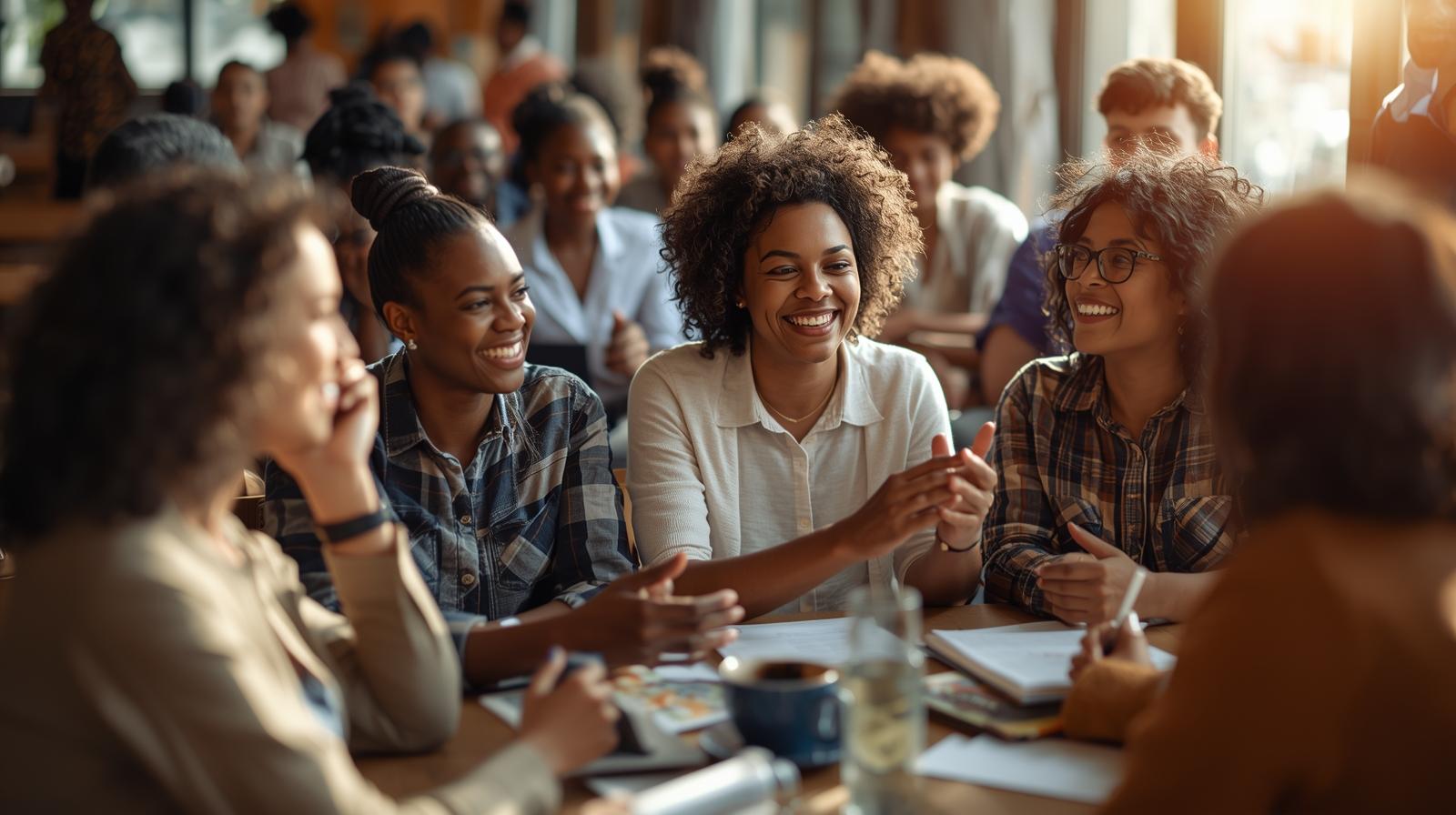 Church community gathering to support faith and financial planning