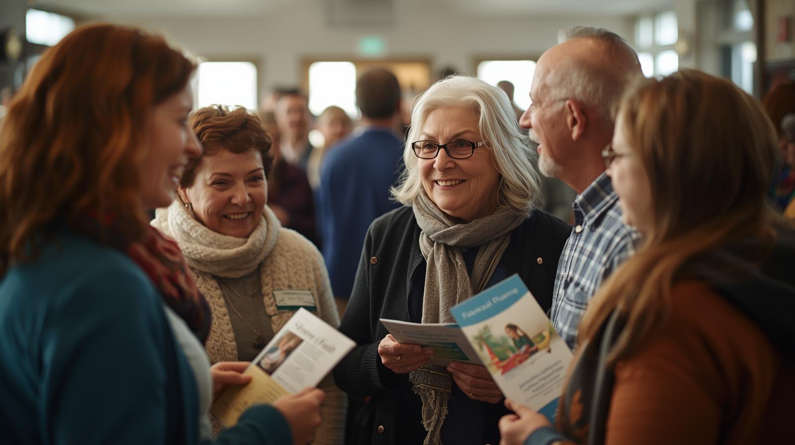 Church community gathering to support faith and financial planning